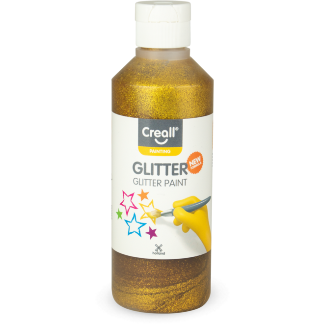 Glitterverf Creall 250 ml goud