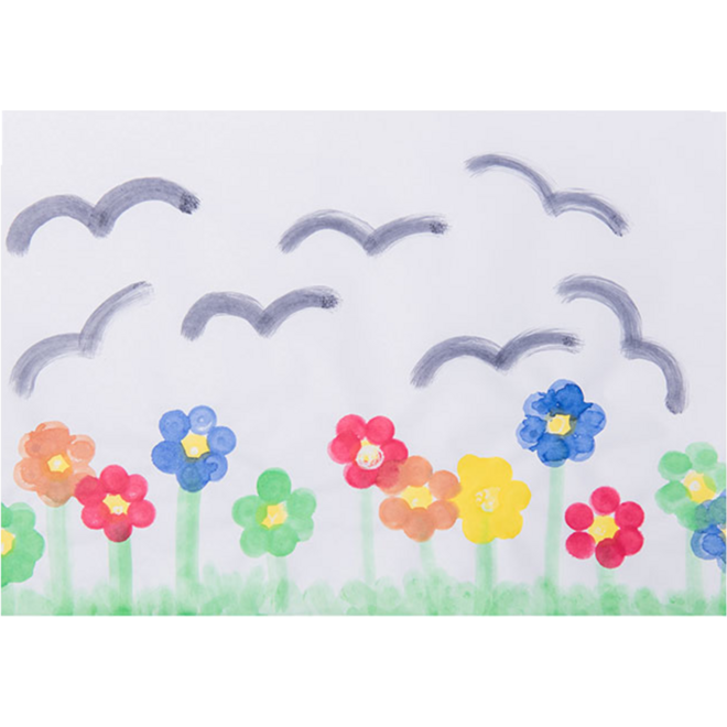 Plakkaatverfstiften spongy assorti, 6 stuks