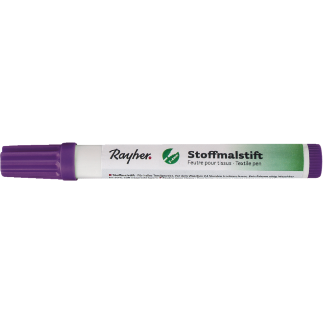 Textielstift, dikpunter lila