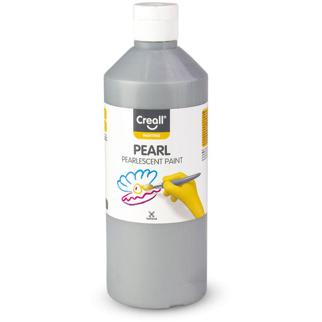 Parelmoerverf Creall Pearl 500 ml zilver