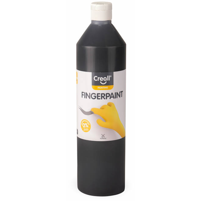 Vingerverf Creall 750 ml zwart