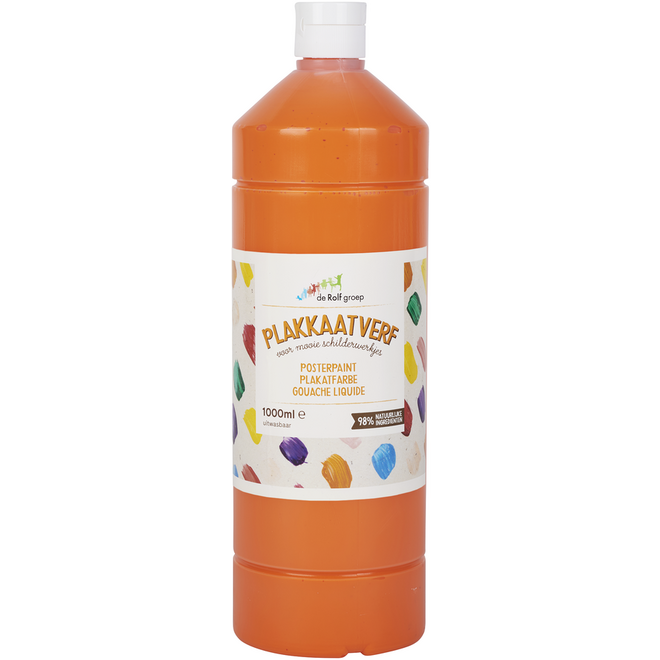 Plakkaatverf | de Rolf groep | topcolor, oranje 1000 ml