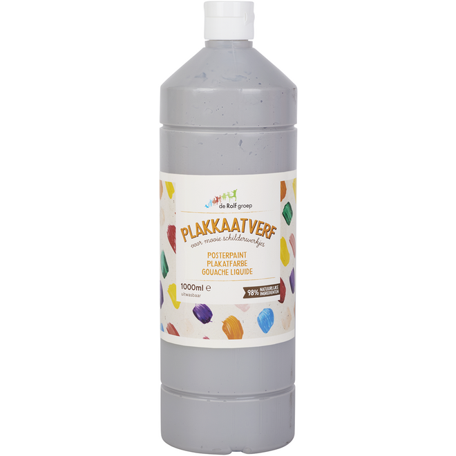 Plakkaatverf | de Rolf groep | topcolor, grijs 1000 ml