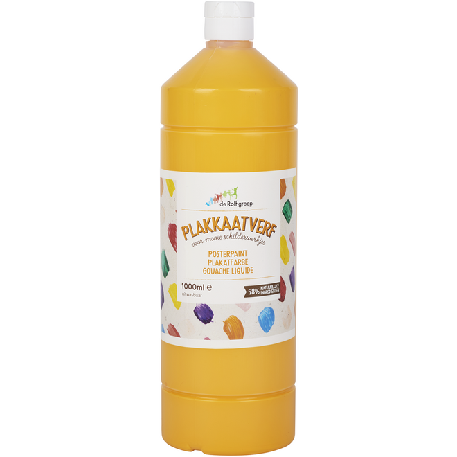 Plakkaatverf | de Rolf groep | topcolor, donkergeel 1000 ml
