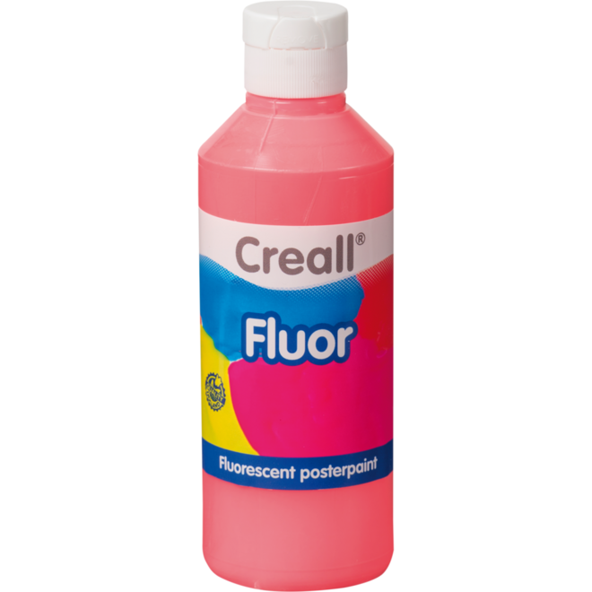 Plakkaatverf Creall Fluor 250 ml rood