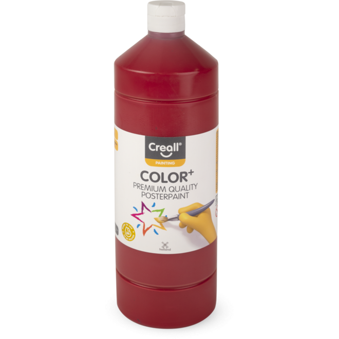 Plakkaatverf Creall Color+ 1000 ml donkerrood