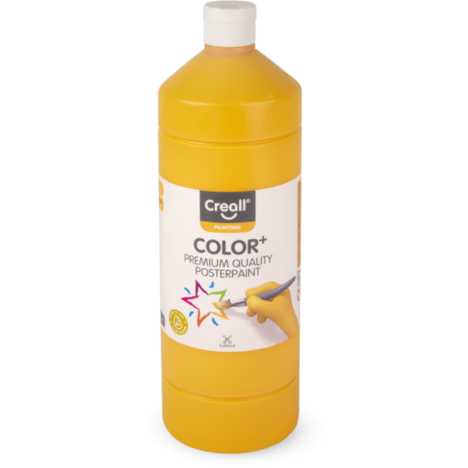 Plakkaatverf Creall Color+ 1000 ml donkergeel