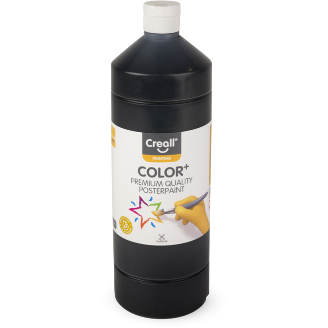 Plakkaatverf Creall Color+ 1000 ml zwart