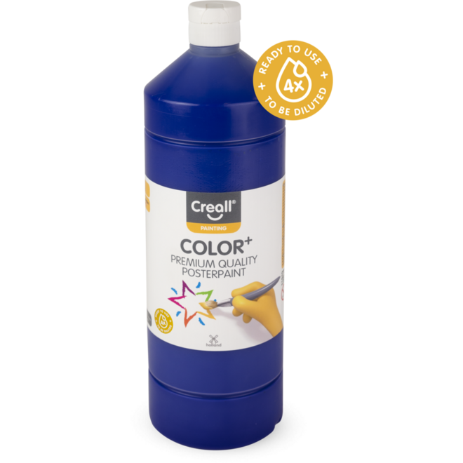 Plakkaatverf Creall Color+ 1000 ml ultramarijn
