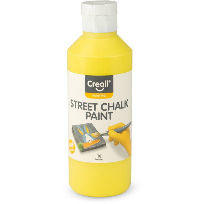 Stoepkrijtverf Creall street chalk 250 ml geel