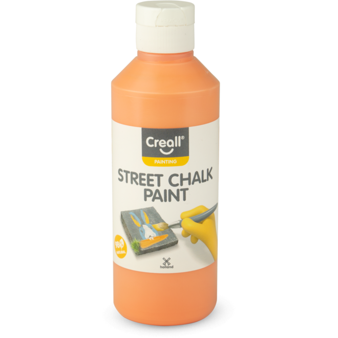 Stoepkrijtverf Creall street chalk 250 ml oranje