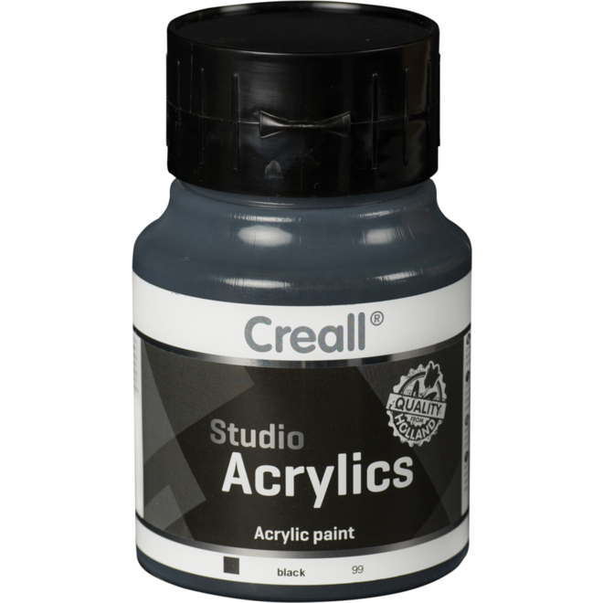Acrylverf Creall 500 ml zwart