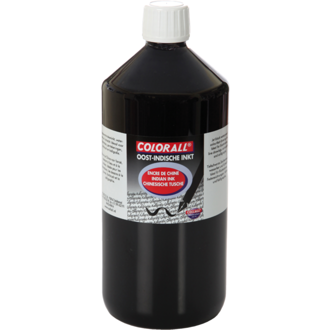 Oostindische inkt 1000 ml, zwart
