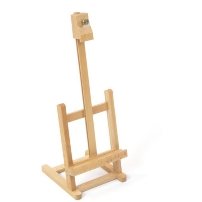 Tafelezel klein beukenhout voor canvas tot 30cm