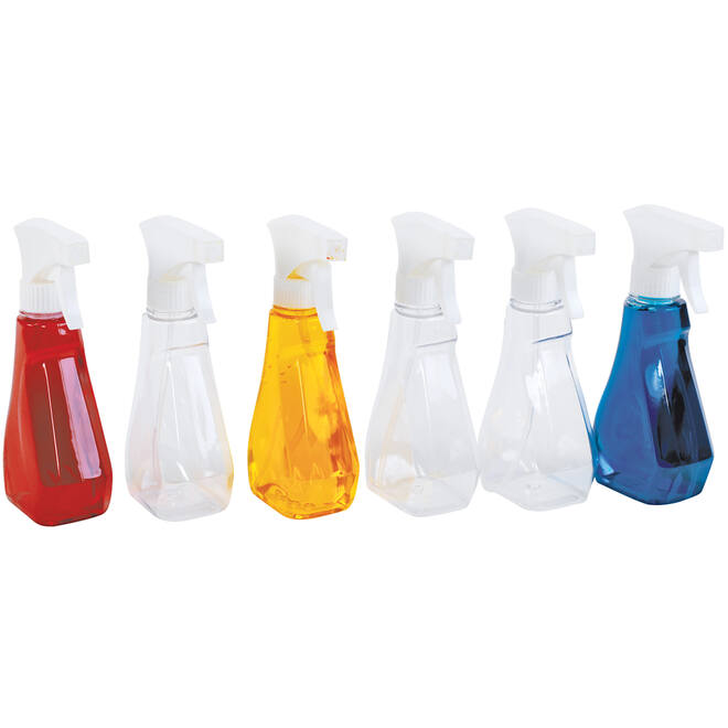 Spuitflesjes transparant 350 ml, 6 stuks