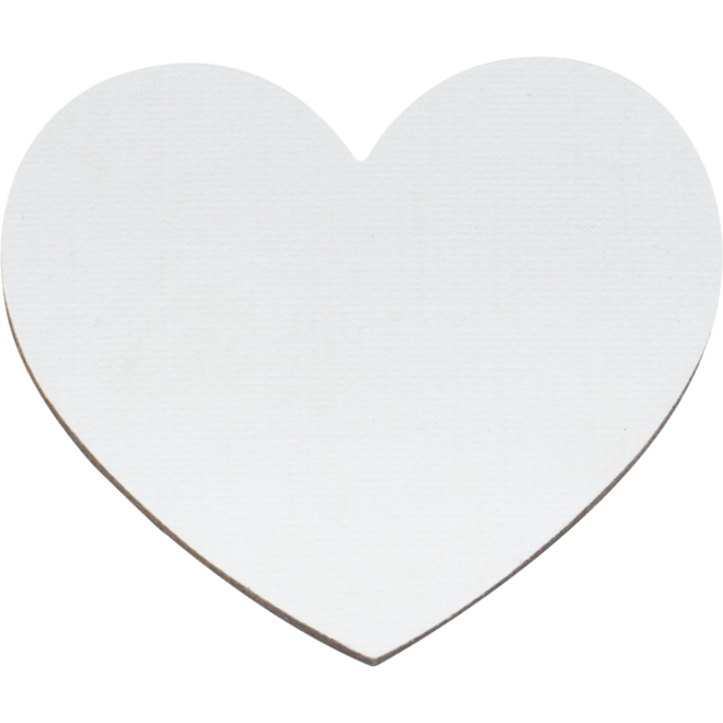 Canvasdoeken magnetisch in hartvorm 7,5cm, 10 stuks