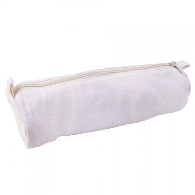 Etui katoen kokermodel 25 x 7 cm met rits, 5 stuks