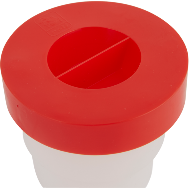 Anti-knoeipot midi 180 ml, rood
