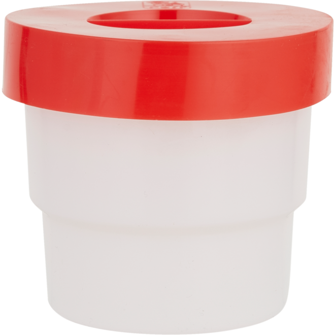 Anti-knoeipot midi 180 ml, rood