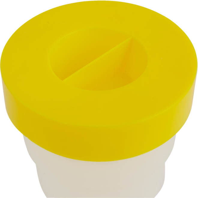 Anti-knoeipot midi 180 ml, geel