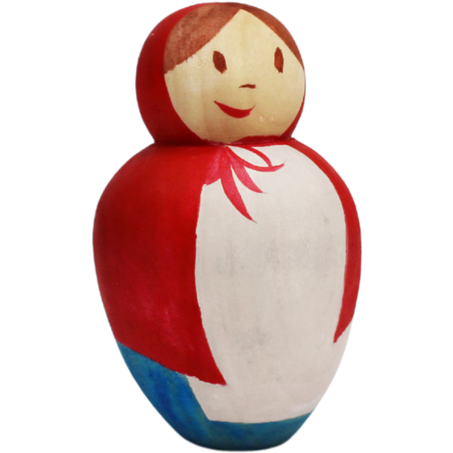 Houten poppetjes familie 7 cm, 10 stuks