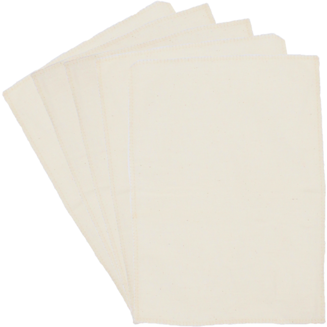 Zakdoek katoen 21 x 29,7 cm, 5 stuks