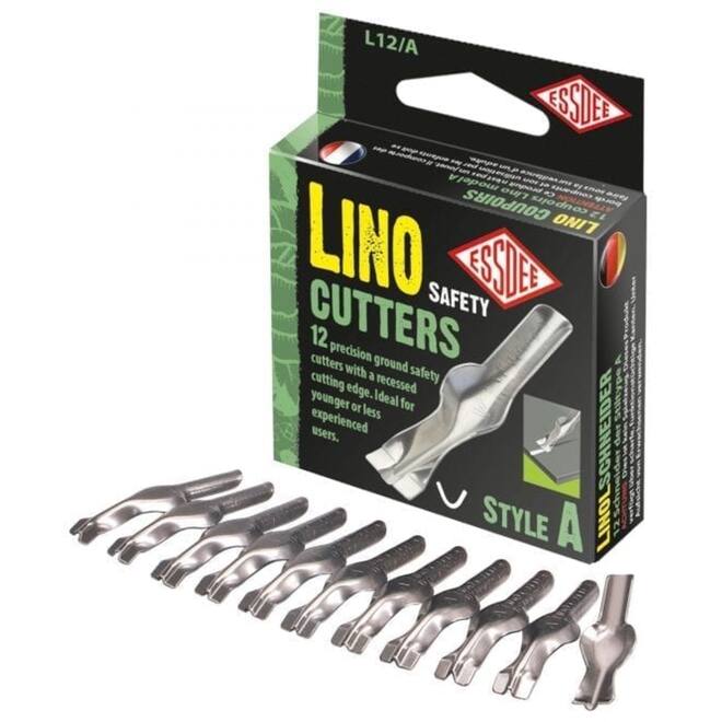 Linomesjes junior A-model, 12 stuks