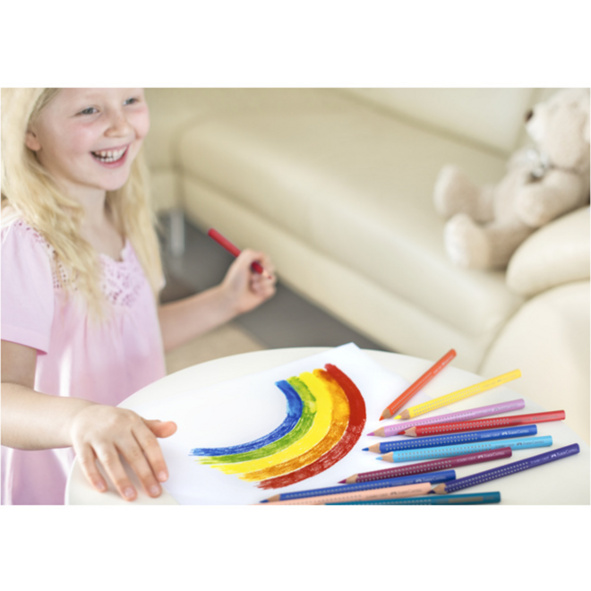 Kleurpotlood Faber-Castell Colour Grip 2001 assorti, 12 stuks
