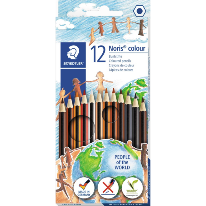 Kleurpotloden Staedtler huidtinten, 12 stuks