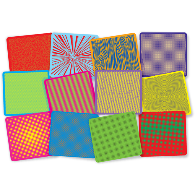 Patroonplaten pop-art 20 x 21 cm, 12 stuks