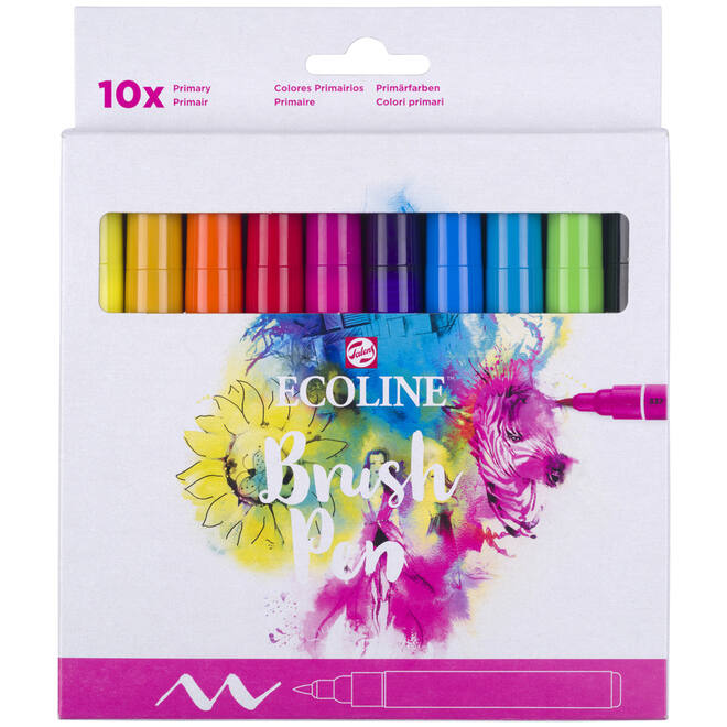 Ecoline Brush pen assorti,  10 stuks