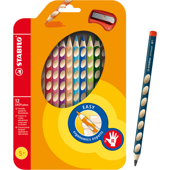 Kleurpotloden STABILO EASYcolors 12 kleuren RH