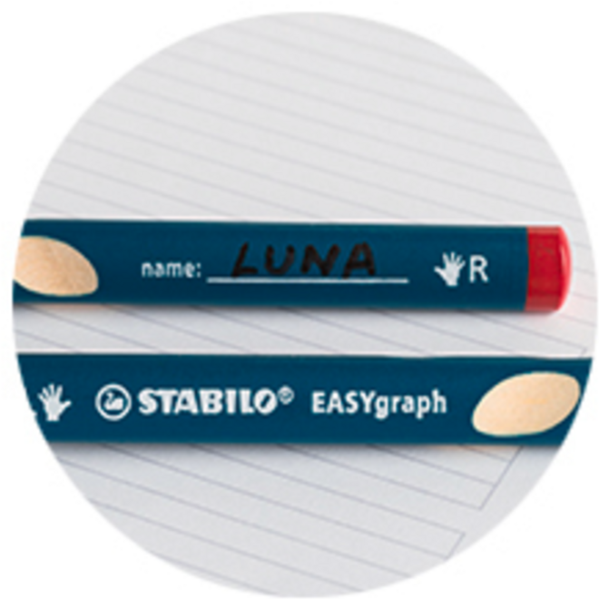 Potlood STABILO EASYgraph HB rechtshandig 3,15 mm 12 stuks