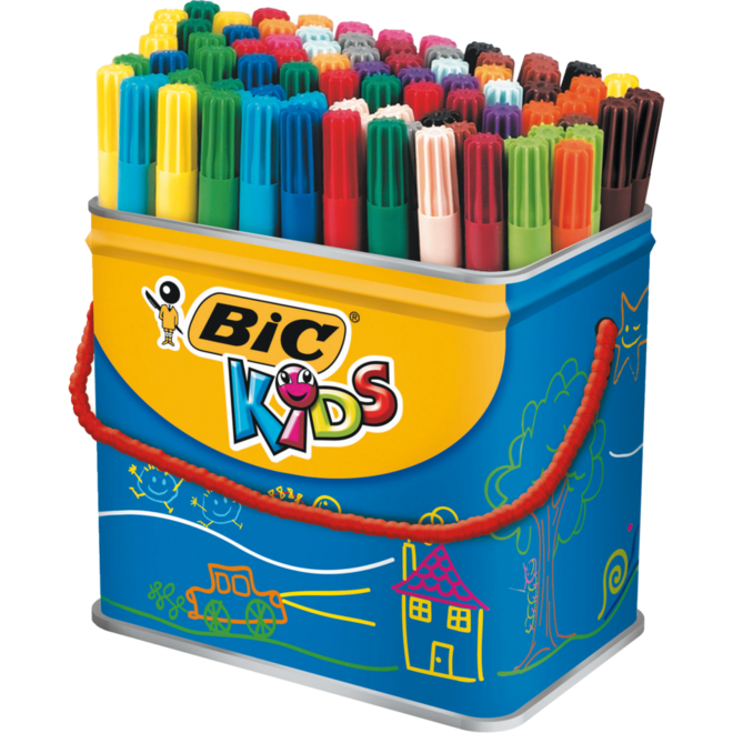 Viltstiften BIC Kids Visa blik 84 stuks ass.