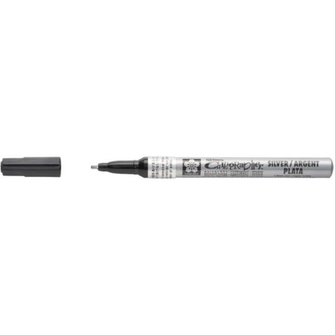 Kalligrafiestift Sakura 1.8 mm, zilver