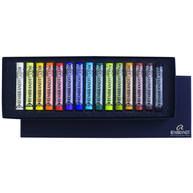 Rembrandt pastels, 15 kleuren ass.