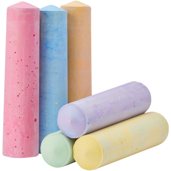Stoepkrijt | de Rolf groep | assorti, 6 stuks