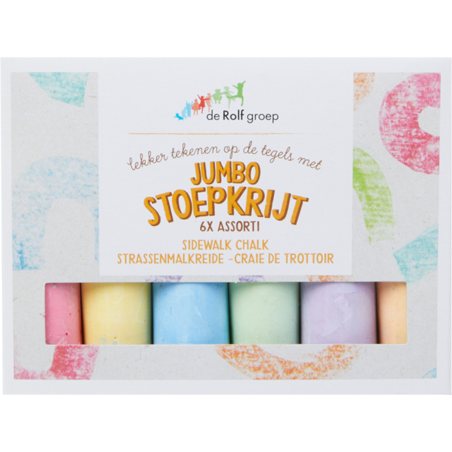 Stoepkrijt assorti 60 st (10 x 6 st)