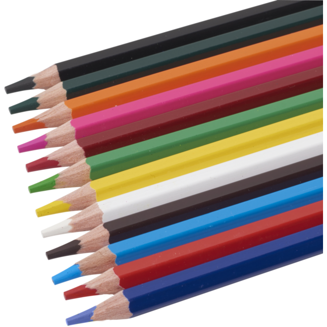 Kleurpotloden | de Rolf groep | 3,8 mm assorti, 12 stuks