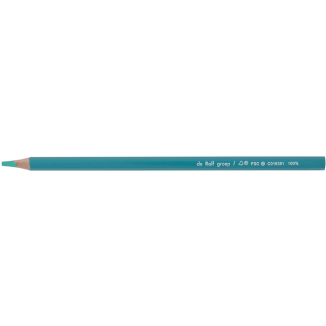 Kleurpotloden | de Rolf groep | turquoise, 12 stuks