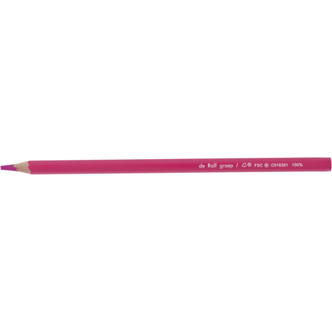 Kleurpotloden | de Rolf groep | roze, 12 stuks