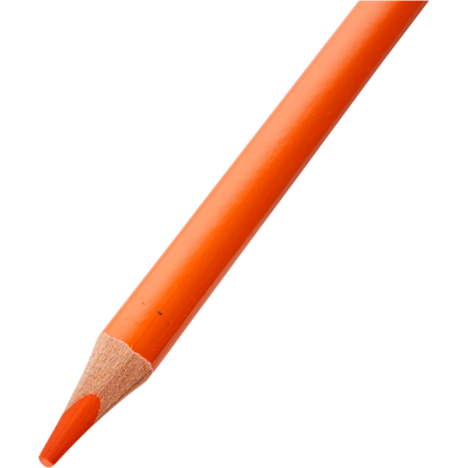Kleurpotloden | de Rolf groep | driekantig oranje, 12 stuks