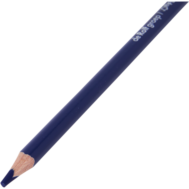 Kleurpotloden | de Rolf groep | driekantig donkerblauw, 12 stuks