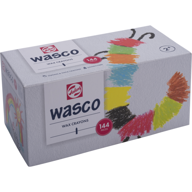 Waskrijt Wasco assorti, 144 stuks