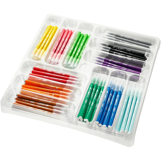 Viltstiften BIC kid couleur assorti, class pack 114 + 30 gratis