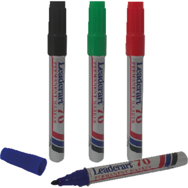 Permanent marker rond 1-3 mm rood