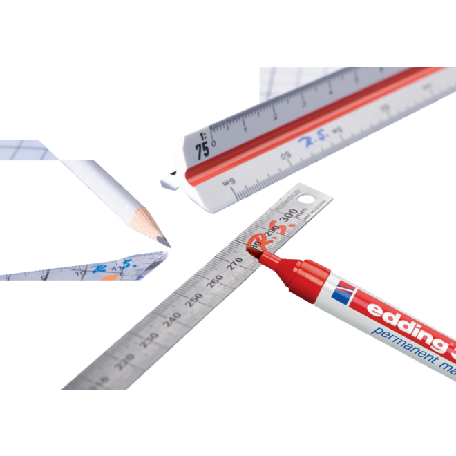 Permanent marker edding 3000 1,5-3 mm rood