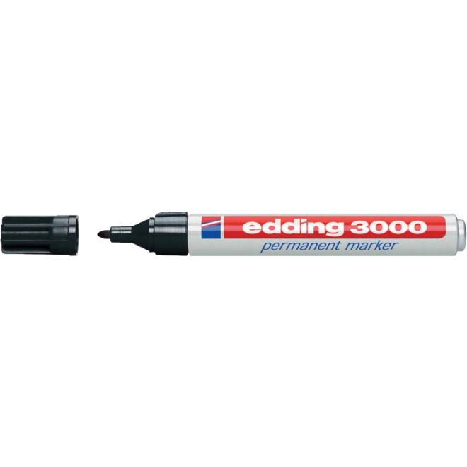 Permanent marker edding 3000 1,5-3 mm zwart