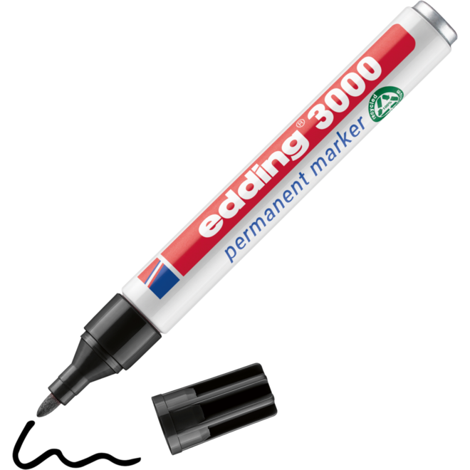 Permanent marker edding 3000 1,5-3 mm zwart