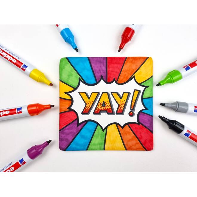 Permanent marker edding 3000 assorti 1,5-3 mm, 10 stuks